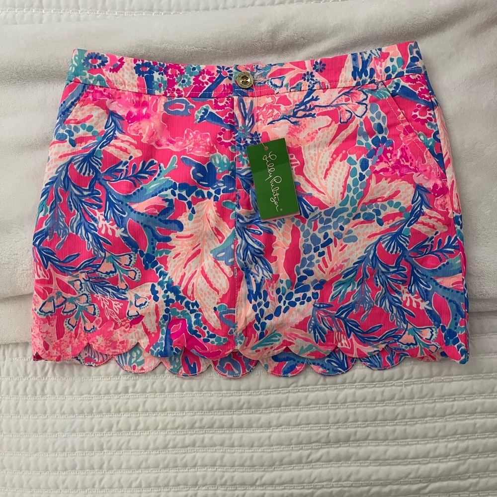 NWT Lilly Pulitzer Scalloped Skort